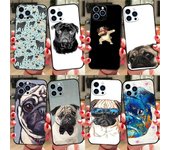 Funda de teléfono Pug Dog para iPhone Samsung Galaxy Redmi Xiaomi Oppo OnePlus Note SA 7 8 9 10 11 12 13 14 20 21 22 23 53 54 Pro Max Plus Ultra TPU suave iPhone 13