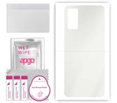 apgo MATTE Protective Skin Sticker for the back compatible with Vivo X60 5G, Wrap Film, Hydrogel Film, Flexible, Soft TPU with positioning layer easy