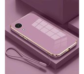 Para Samsung A03 Core funda Galaxy A03 Core cubierta SM-A032F SM-A032F SM-A032 funda de teléfono cuadrada de lujo a prueba de golpes contraportada Galaxy A03 Core&Case & Strap blanco como la nieve