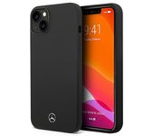 Mercedes Mehmp14Ssilbk - Funda rígida de silicona para iPhone 14/15/13 de 6,1 , color negro/negro, compatible con Magsafe