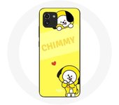 Coque pour Samsung Galaxy A03 BTS Bangtan BT21 Chimmy Jimin Fond Jaune