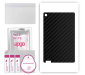 apgo Protective Skin Sticker for the back compatible with Lenovo Tab M10, Wrap Film, Foil, Vinyl - Pattern Carbon Black