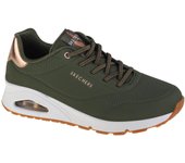 Skechers Uno-Shimmer Away, Zapatillas verdes mujer 38 verde