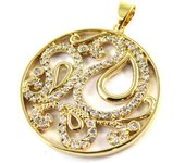 Les Trésors De Lily [N9183] - Pendentif plaqué Or 'Carmen' doré oro
