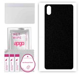 apgo Protective Skin Sticker for the back compatible with TP-Link Neffos A5, Wrap Film, Foil, Vinyl - Pattern Matte Black