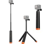 TELESIN Trípode con soporte para selfies flotante para cámara deportiva Max. 61 cm/24 pulgadas de longitud extensible, 200 g negro