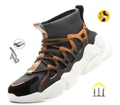 Zapatos de trabajo de seguridad indestructibles con puntera de acero, botas deportivas transpirables para exteriores, zapatillas de deporte, botas de seguridad para construcción 45