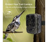 Cámara de vigilancia inalámbrica para senderos, cámara de caza inalámbrica WiFi 4K, sensor PIR, visión nocturna, foto camuflaje