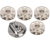 Accesorios para máquina de coser con lanzadera de carrete y caja de bobina para Singer 221, 222 y 301