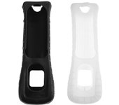 Funda de silicona suave para el control remoto Nintendo Wii blanco