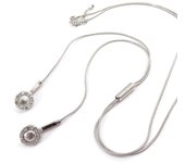 Les Trésors De Lily [J8989] - Collar de diseño 'Music' de plata plata