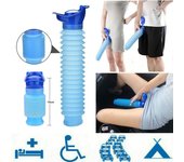1 Juego de urinario portátil para adultos de 750 ml, para acampar al aire libre, orina de viaje de alta calidad, orinal para coche, orina suave
