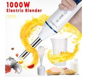 Batidoras de mano eléctricas 3 en 1 de 1000 W, batidoras de huevos, batidoras de cocina para el hogar, picadoras de alimentos para bebés