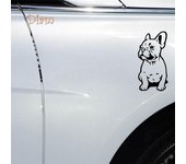 SEP Bulldog Francés reflectante coche vehículo cuerpo ventana calcomanías pegatina Decoración azul