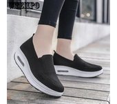 WTEMPO Zapato único de malla sin cordones, transpirable, suave, versátil, moderno, cómodo, de suela gruesa, para mujer, calzado deportivo informal, venta al por mayor, envío directo 36 gris