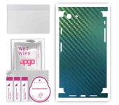 apgo Protective Skin Sticker for the back+sides compatible with Apple iPhone 7, Full Wrap Film, Foil, Vinyl - Pattern Carbon Chameleon CAKA1