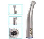 Dental Fiber Optical LED Contra Angle Low Speed Handpiece 1:1 Blue Ring Air Turbine fit for Electric Micromotor plata