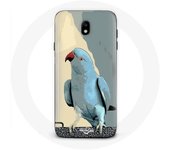 Coque pour samsung galaxy S4 Perruches perroquets Bleu