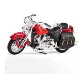 Modelo de motocicleta fundido a presión del Príncipe Halley a escala 1/12, juguete para niños pequeños, colección de regalos para niños y niñas 1/12-17x8x7cm rojo