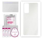 apgo Protective Skin Sticker for the back compatible with Vivo Y70, Wrap Film, Foil, Vinyl - Pattern Matte Transparent
