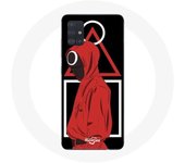 Coque pour samsung galaxy A71 Squid Game logo symboles triangle carre cercle Fond Noir