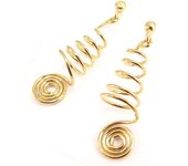 Les Trésors De Lily [C4745] - Boucles Plaqué Or 'Acrobaties' oro