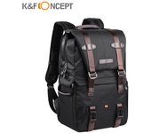 Mochila para cámara K&F CONCEPT, bolsa de almacenamiento para fotografía, apertura lateral, disponible para computadora portátil de 15,6 pulgadas con negro
