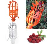 Recolector de frutas portátil, herramienta de dispositivo de recolección de granja de jardinería, ahorro de trabajo naranja