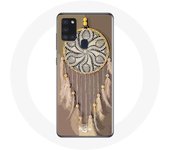 Coque Samsung Galaxy A21S Attrape Rêve marron Capteur de Rêves
