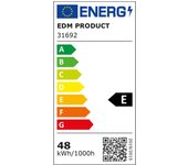 regleta electronica led 48w 4000k luz dia 4700lm 150x3,1x12cm edm