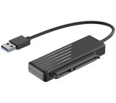 Adaptateur USB 3.0 vers SATA - Non spécifié - HDD/SSD 2,5  - Plug&Play - Compatible Windows/Mac/Linux