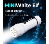 Mini linterna LED portátil recargable, luz LED de alta claridad, reflector ligero, tipo C 3