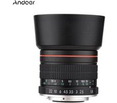 Andoer F1.8 Teleobjetivo medio de gran apertura Lente de cámara de retrato de fotograma completo Enfoque manual 7 negro