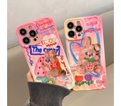 Funda con diseño de conejo marrón para iPhone 14 Pro Max 13 11 12 14 Plus, funda de silicona suave a prueba de golpes For iPhone 12 Pro