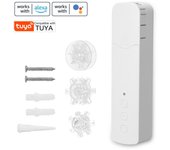 Pequeño motor de cortina portátil, herramienta de control remoto inteligente para el hogar EU Plug blanco