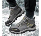 Zapatos de algodón de invierno Botas de nieve Zapatos deportivos para hombres Botas Martin para mujeres Zapatos de senderismo muy cálidos Zapatillas de deporte peludas cálidas de terciopelo de felpa Zapatos de trekking impermeables 38 negro