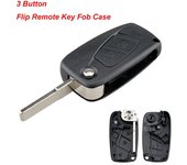 Black Blade SIP22 Flip funda para mando a distancia del coche Shell Fob para Fiat Ducato Idea Punto Panda Stilo Bravo 3 botones