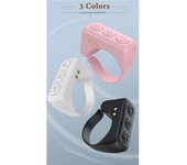 Anillo de desplazamiento de TikTok Pasador de páginas de Kindle Clicker de fotos remoto Control remoto de cámara de iPhone Pausa color rosa