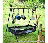 Bolsa de almacenamiento para Picnic debajo de la Mesa, caja de almacenamiento para escritorio, trípode, cesta de malla, organizador para mesa de Camping L