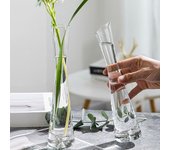 Florero de vidrio transparente, florero pequeño, planta hidropónica, terrario de flores, mesa de habitación de lujo, decoración del hogar, decoración de boda