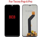 Pantalla LCD para Tecno Pop 6 Pro pantalla LCD Digitalizador de pantalla táctil reemplazo de montaje completo negro