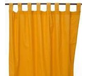 Rideau - THE DECO FACTORY - JAZZ - 100% coton - 150 x 250 cm - orange - tamisant