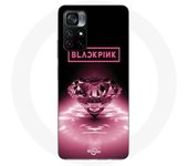 Funda Maniacase para Xiaomi Poco M4 Pro 5G blackpink diamante negro y rosa