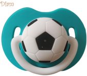 TOYS & TOTS Fútbol Bebé Infantil Niño Chupete de silicona suave Tetina Chupete para pezones one size naranja