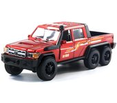 Camioneta todoterreno de aleación a escala 1/32 con sonido y luz, coches de juguete para niños fundidos a presión 1/32-Size:15*5*5cm rojo