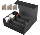 Estuche para baraja Estuche para cartas coleccionables Caja para guardar cartas Estuche para cartas Almacenamiento de cartas coleccionables Tablero divisor con tope de cartas con Pokeka MTG y varias cartas 1800+