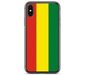 Coque pour iPhone - Drapeau de la Bolivie - iPhone XS - Sopa de silicona - Diseño léger - Multicolore