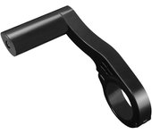 Soporte de extensión para manillar de bicicleta Extensión para ordenador de bicicleta negro