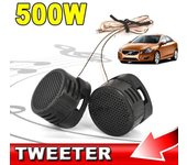 1 par de altavoces de agudos para automóvil de 500W, altavoz de cúpula, altavoz cruzado incorporado para motocicleta y coche de alta eficiencia 1pair