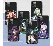 Funda de teléfono para Apple Iphone 14 11 13 Pro Max 12 Mini Xr 7 8 + Se 2020 Xs 6 6s Plus 5 5s Genshin Impact Game, bonita funda de silicona iPhone SE(2020)